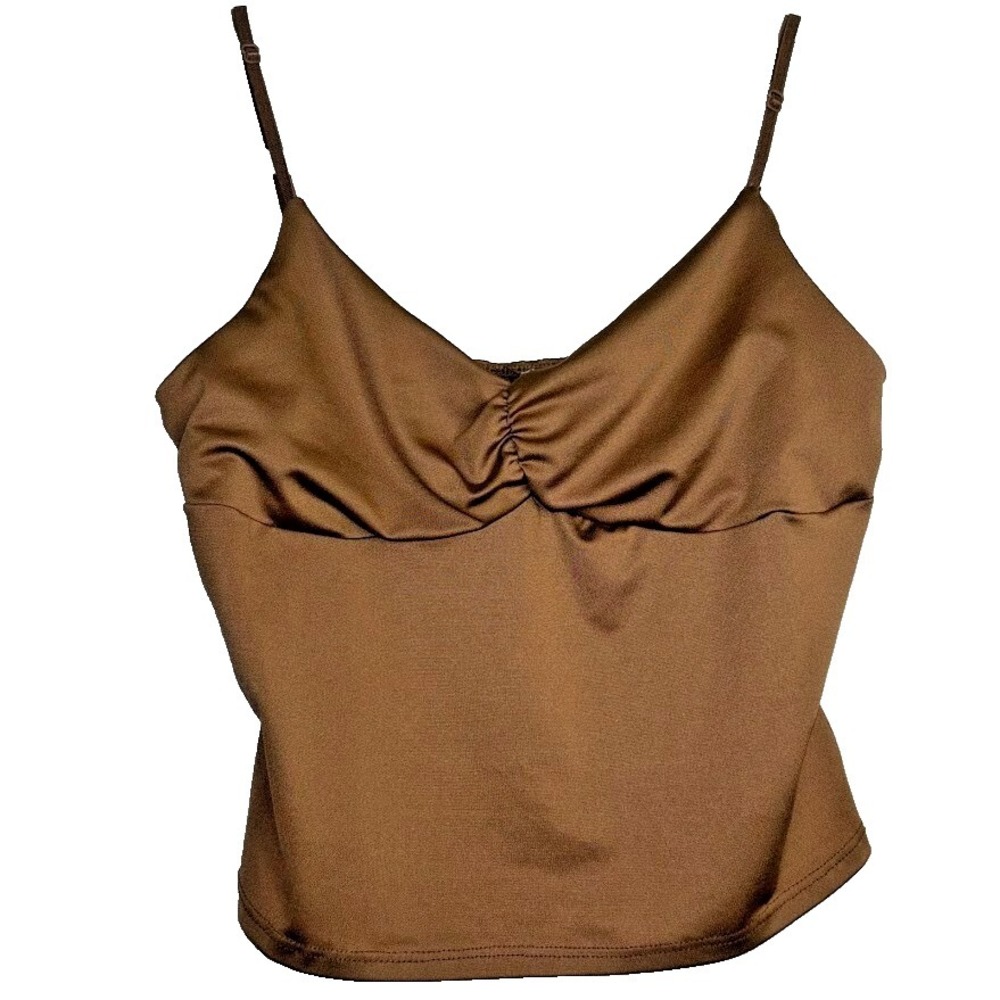 7DAY WKDN‎ Brown Crop Tank Top Sz S